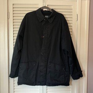 Polo Ralph Lauren men's large barn chore jacket coat black *missing button*